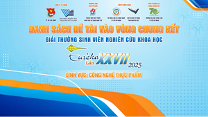 Chúc mừng nhóm sinh viên Viện công nghệ Sinh học – Công nghệ Thực phẩm xuất sắc lọt vào vòng chung kết giải thưởng Euréka 2025