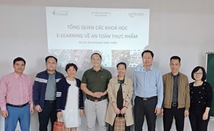 Viện CNSH-CNTP triển khai tiếp nhận 08 khóa học E-learning An toàn thực phẩm của Dự án SAFEGRO