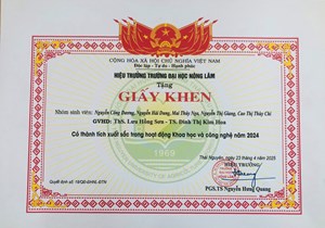 Sinh viên Viện CNSH – CNTP vinh danh tại Hội nghị sinh viên nghiên cứu khoa học năm 2025