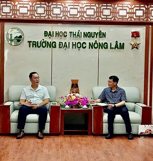 Thúc đẩy hợp tác đào tạo – nghiên cứu quốc tế trong lĩnh vực thực phẩm xanh giữa Viện CNSH - CNTP, Trường Đại học Nông Lâm – ĐH Thái Nguyên và đoàn công tác Học viện Hồng Hà, Trung Quốc