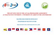 Đánh giá ngoài CTĐT ngành CNSH theo tiêu chuẩn AUN – QA