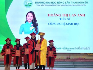 NCS. Hoàng Thị Lan Anh – Học viên Viện CNSH–CNTP nhận bằng Tiến sĩ tại Trường Đại học Nông Lâm Thái Nguyên