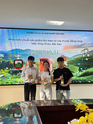 Sinh viên Viện CNSH - CNTP được đánh giá cao tại nghiệm thu dự án khởi nghiệp sinh viên cấp trường