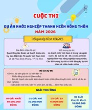 02 dự án khởi nghiệp Viện CNSH – CNTP tham gia tranh tài tại vòng bán kết “Cuộc thi Dự án khởi nghiệp Thanh niên nông thôn năm 2026"